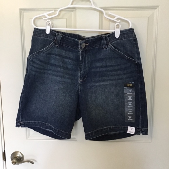 Lee Blue Durable Denim Jean Short size 16 Brand New - Picture 6 of 9